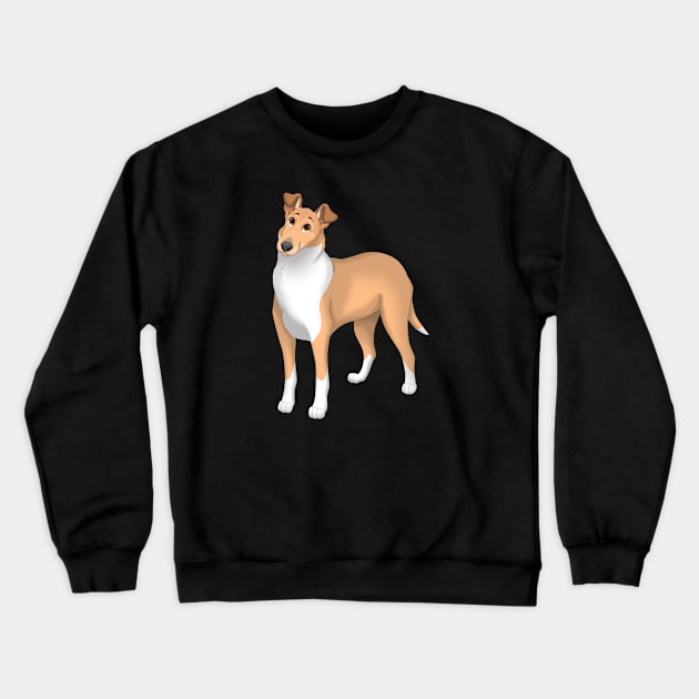 Sable Smooth Collie Dog Crewneck Sweatshirt by millersye